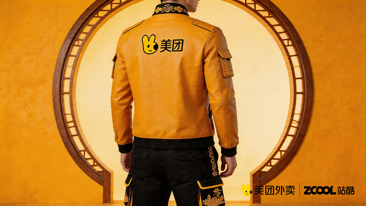 奉旨送餐！美团“皇”衣服设计大赛（图ZNDA1NzUxMDYw） - AI作品 - 站酷设计师九妖原创素材 - 站酷ZCOOL