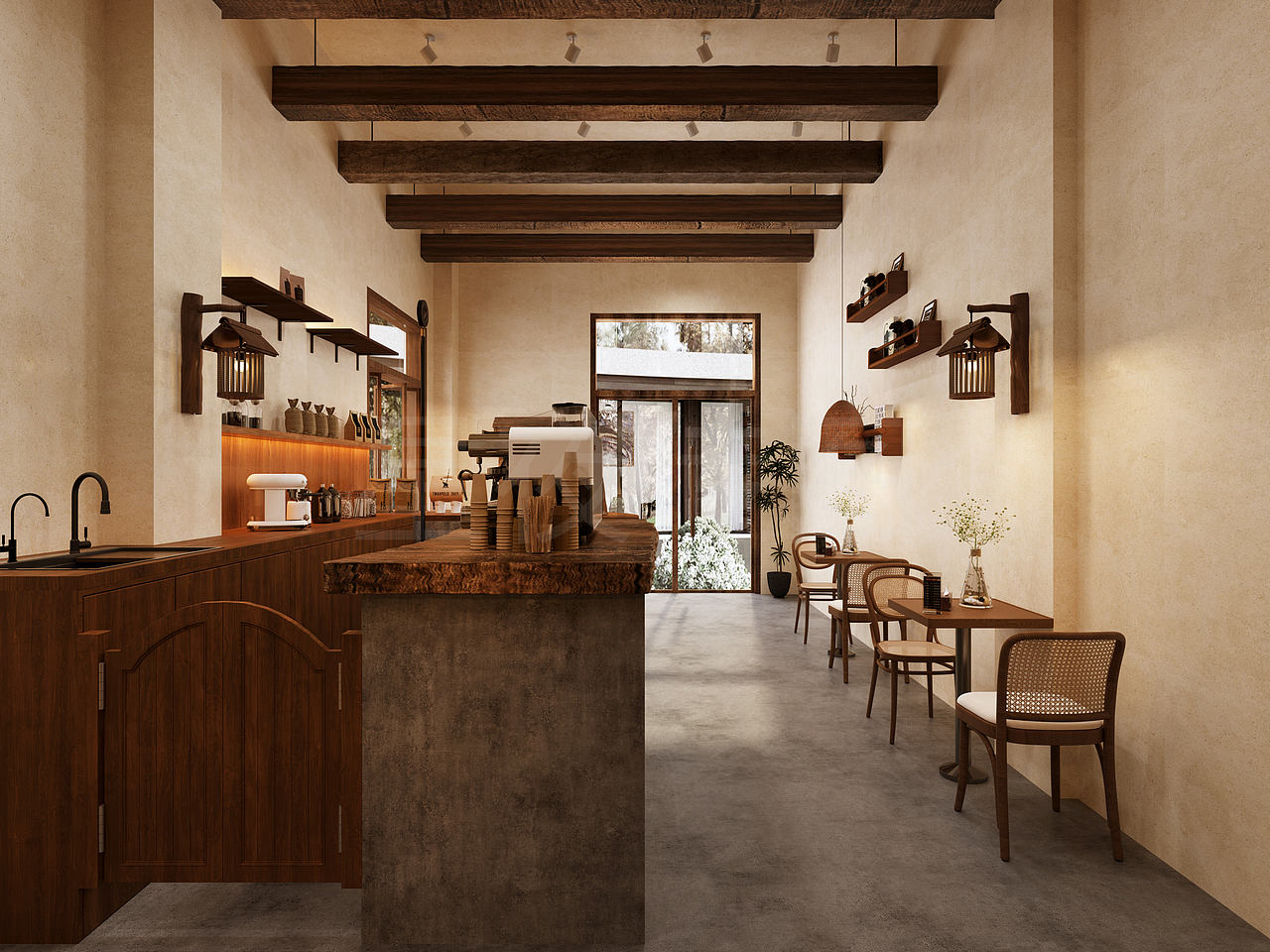 工装-咖啡厅（图ZNDA1NzU2NTY0） - 酒店餐饮设计 - 站酷设计师佟玥玥原创素材 - 站酷ZCOOL