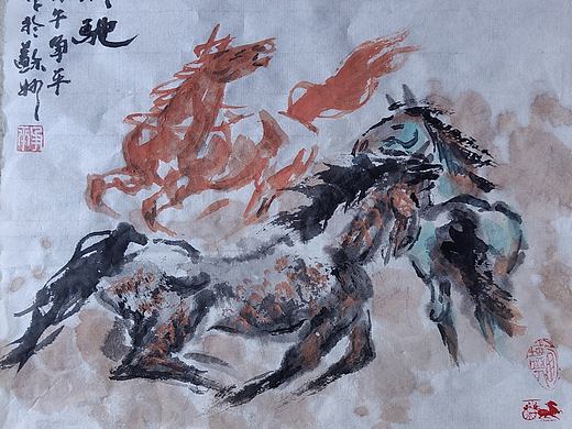 国画《神驰》