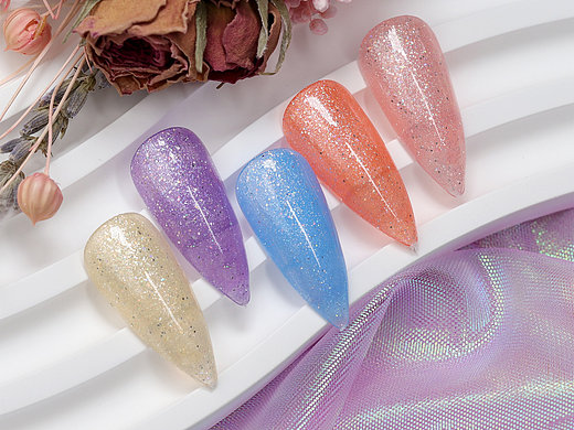 美甲色卡-彩糖蛋白甲油胶