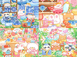 国风非遗系列｜小场景治愈插画