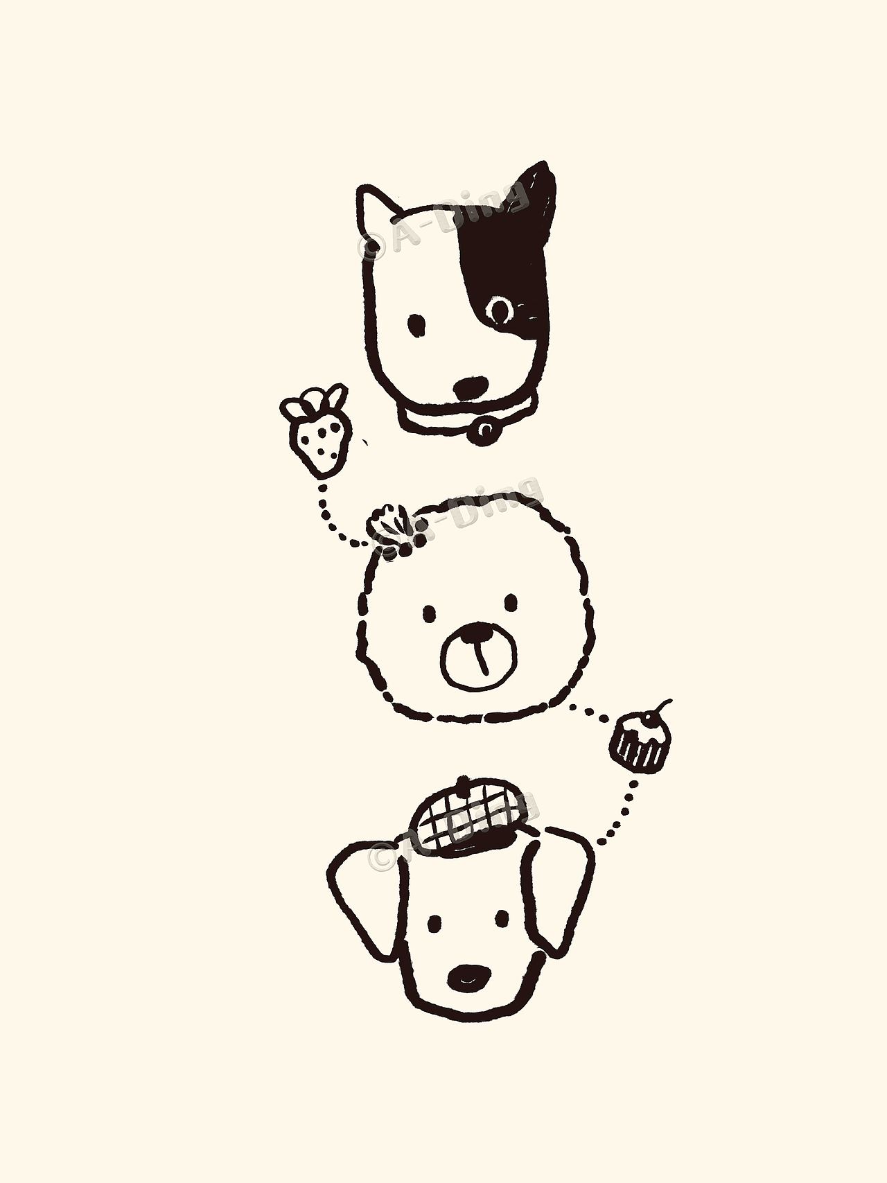 汪汪大爪（图ZNDA1NzY0MzI0） - 商业插画 - 站酷设计师绿瓷叮叮原创素材 - 站酷ZCOOL