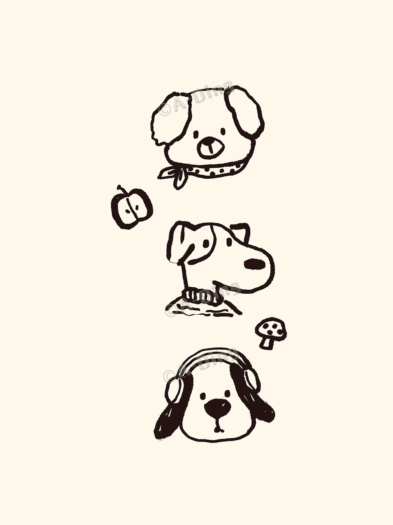 汪汪大爪（图ZNDA1NzY0MzI4） - 商业插画 - 站酷设计师绿瓷叮叮原创素材 - 站酷ZCOOL