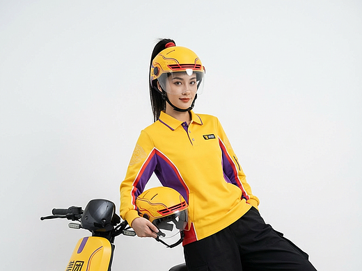 潮流先锋外卖骑手长衫（个人主页-ZNzM0ODQzMDg=） - AI作品 - 站酷设计师几分之几亿原创素材 - 站酷ZCOOL