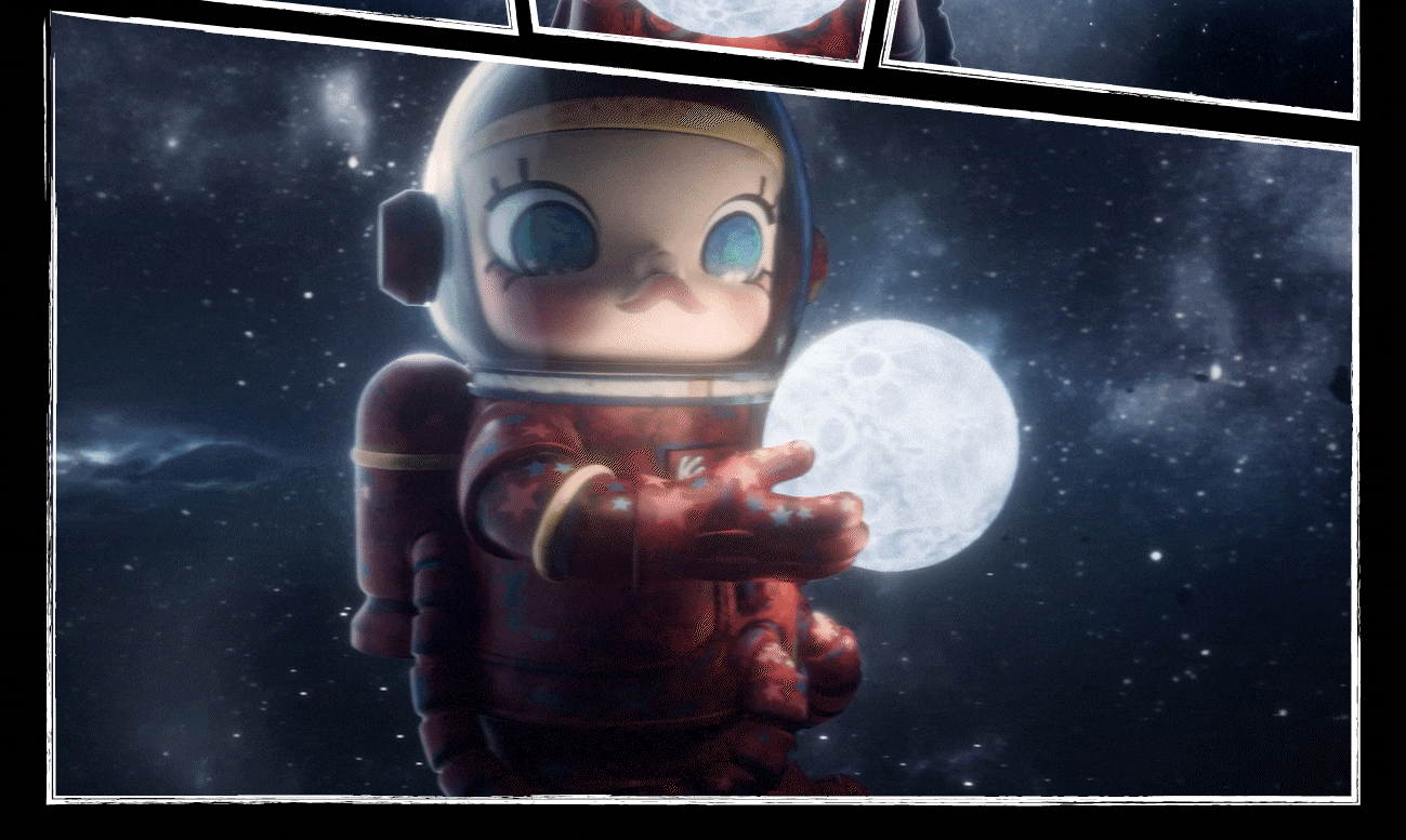 泡泡玛特 |「SPACE MOLL 《俯瞰》你好,月亮」宣传CG(图ZNDA1NzY4MTg4) - 动画/影视 - 站酷设计师连续履带原创素材 - 站酷ZCOOL