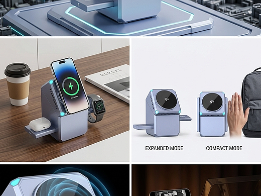 三合一煮面无线充