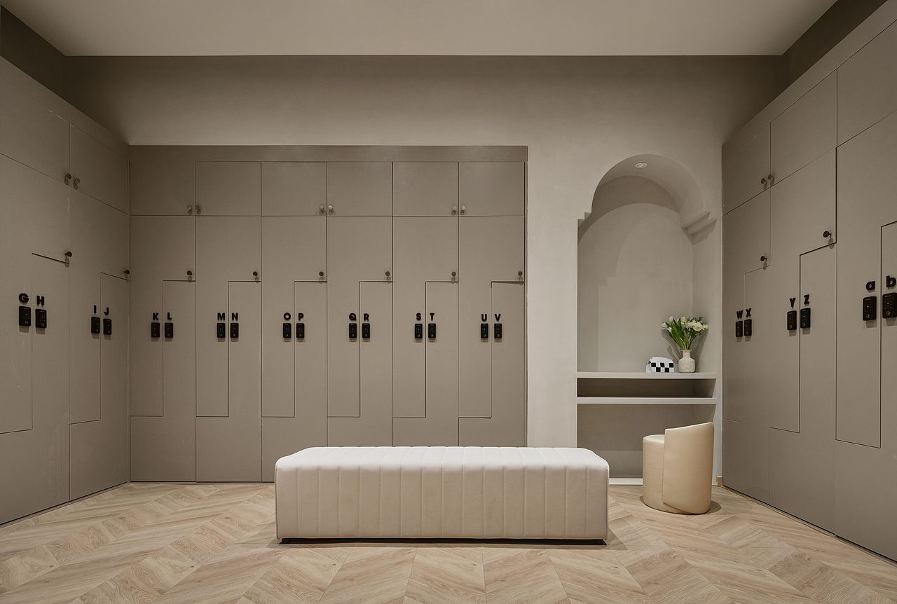 LAB原创 | 翠意瑜伽馆 | 「弧墙引月，星空疗心」（图ZNDA1NzcxOTg0） - 商业空间设计 - 站酷设计师南京澜本设计原创素材 - 站酷ZCOOL