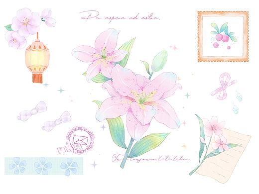 花卉胶带原创练习