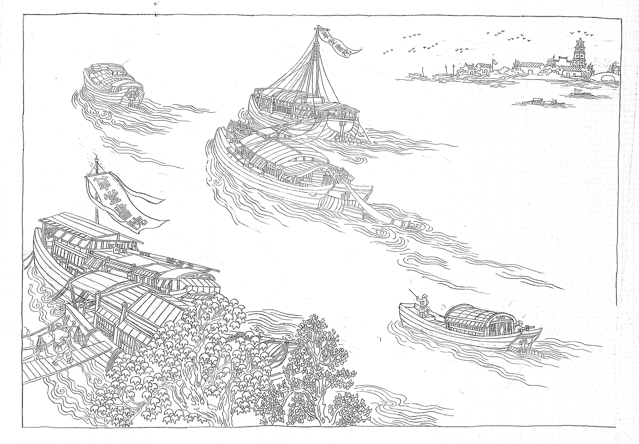 杜甫草堂书院壁画设计稿（图ZNDA1Nzc3MjEy） - 商业插画 - 站酷设计师洛阳的老杨原创素材 - 站酷ZCOOL