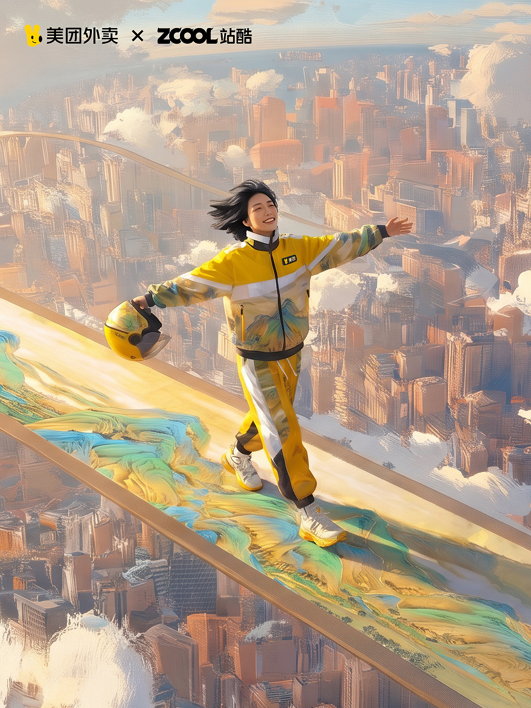 把《千里江山图》的青绿，穿进日常（图ZNDA1Nzc3MDgw） - 其他服装 - 站酷设计师稻草原创素材 - 站酷ZCOOL