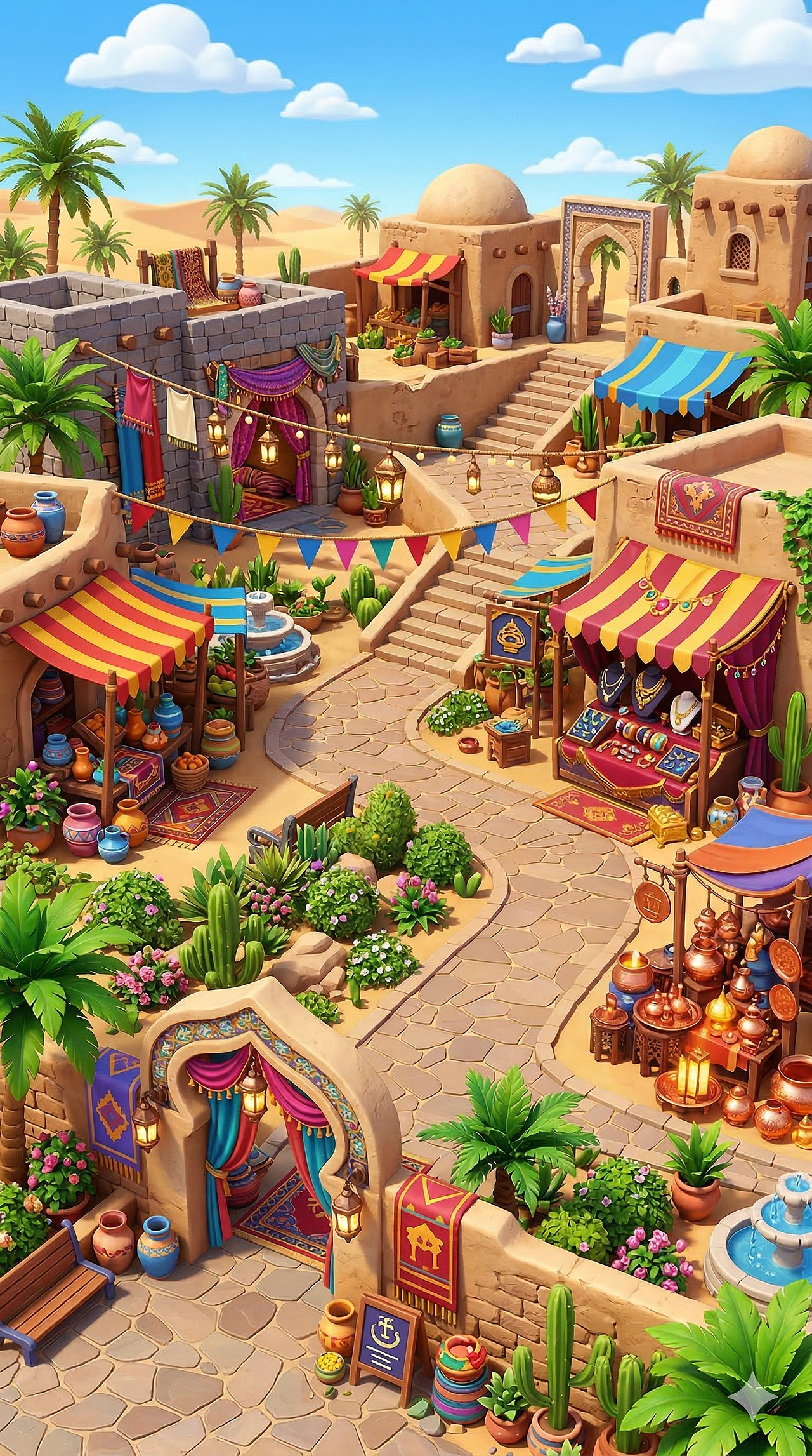 AI生成的沙漠市集-建造动画（图ZNDA1NzgxNTI4） - 游戏/娱乐 - 站酷设计师暴躁碗碗原创素材 - 站酷ZCOOL