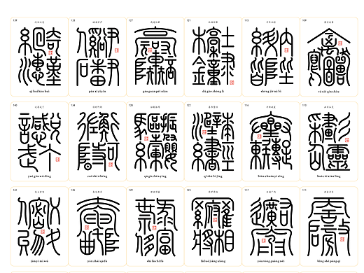 千字文合体字（第四辑）