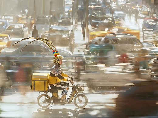 凤冠纹样，直接“亮”在黄衣服上