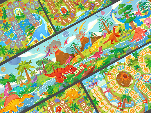 白垩纪恐龙大升级-拼图