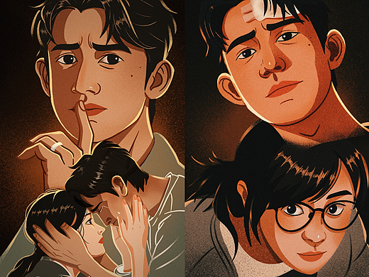 The Dark Romance Movie Poster Design