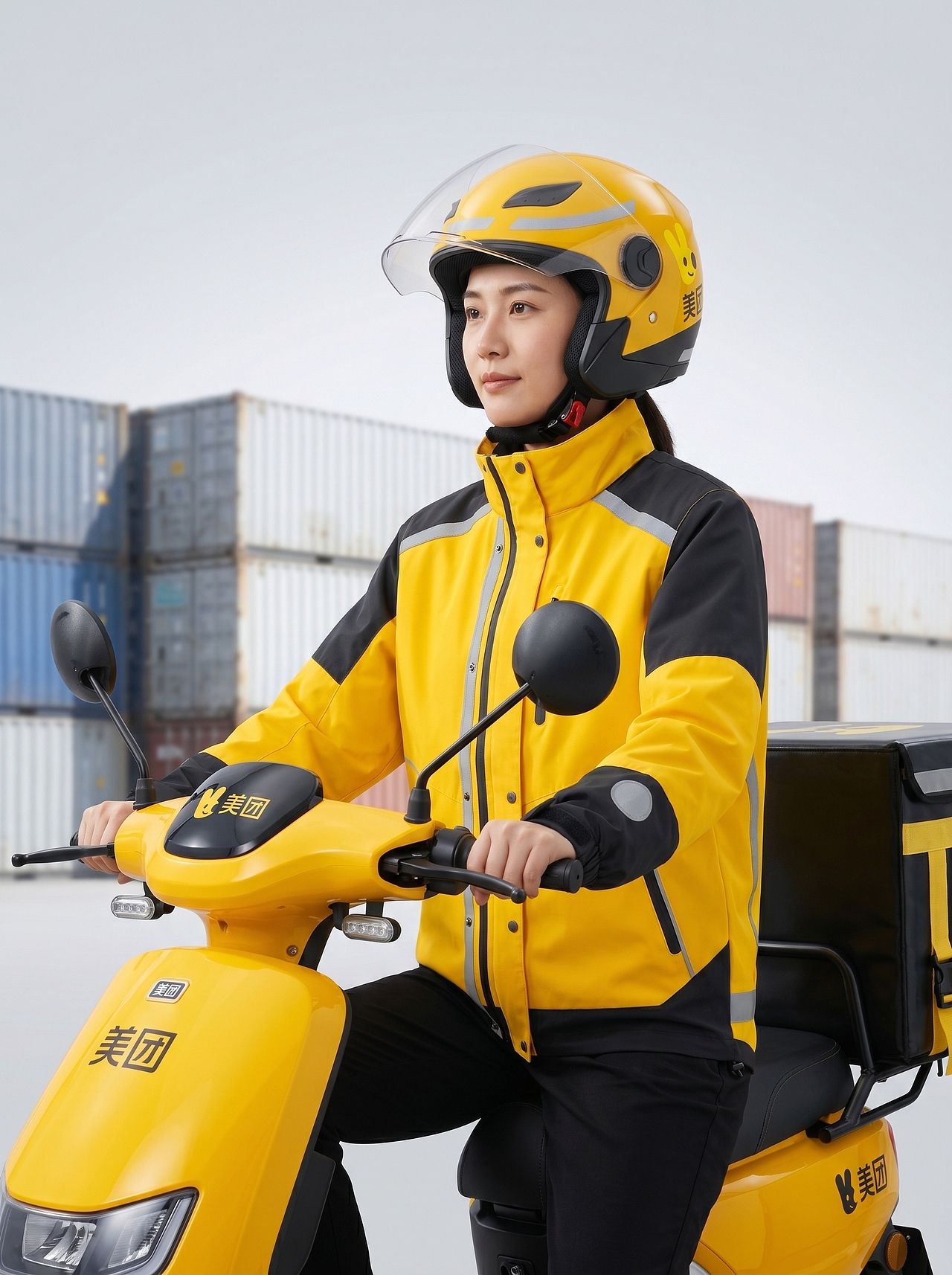 《城市行者・全能守护》美团骑手全季工装系列（图ZNDA1Nzk4MTg0） - AI作品 - 站酷设计师吉祥小栈原创素材 - 站酷ZCOOL