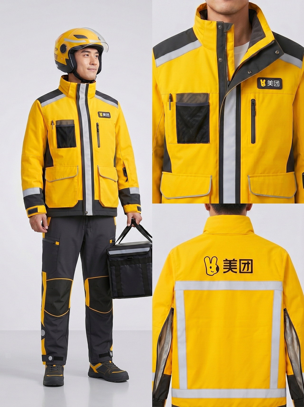 《城市行者・全能守护》美团骑手全季工装系列（图ZNDA1Nzk4MTg4） - AI作品 - 站酷设计师吉祥小栈原创素材 - 站酷ZCOOL