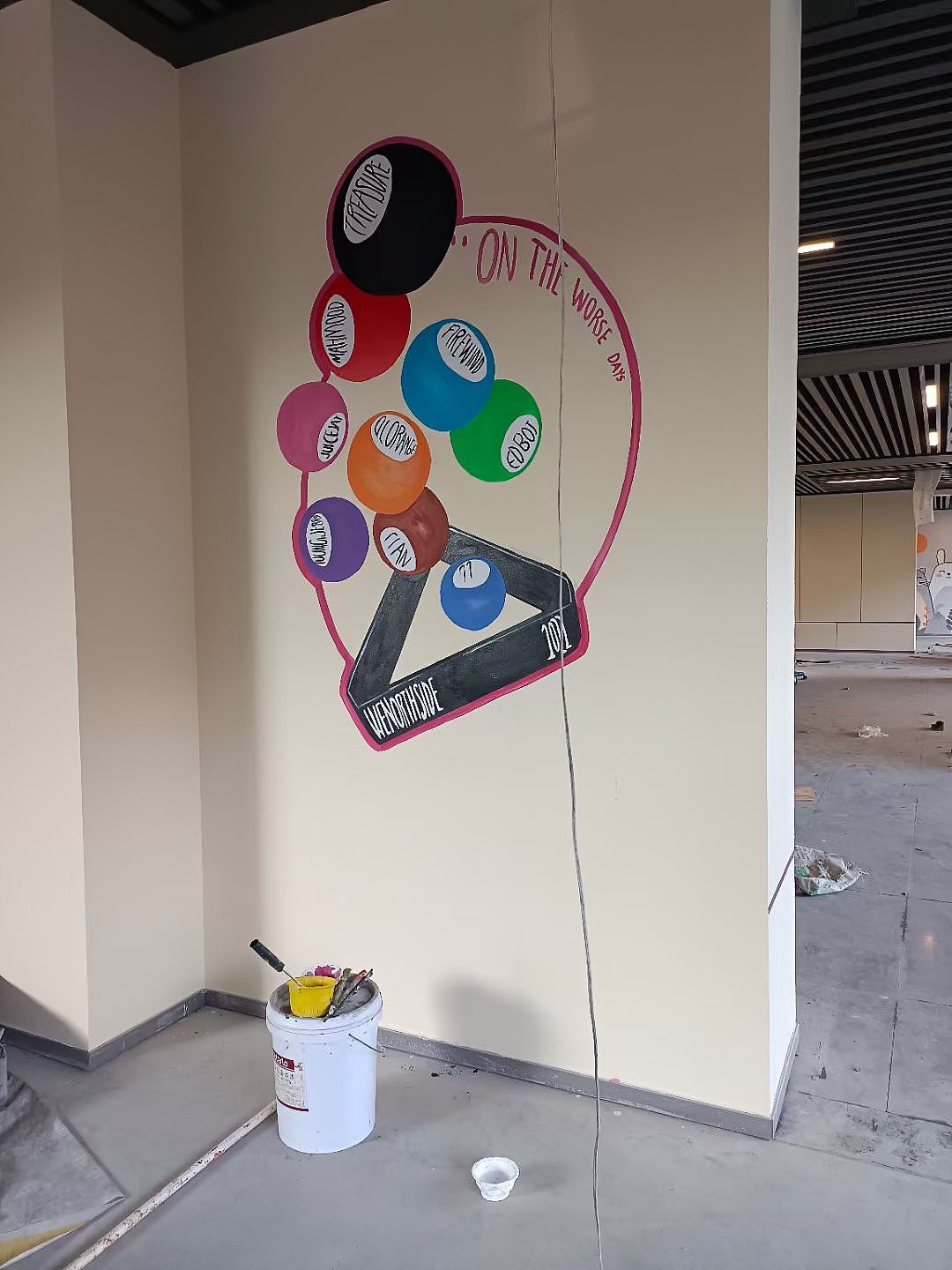 瑞安架空层墙绘（图ZNDA1ODAwNjM2） - 实验艺术 - 站酷设计师长艺墙绘原创素材 - 站酷ZCOOL