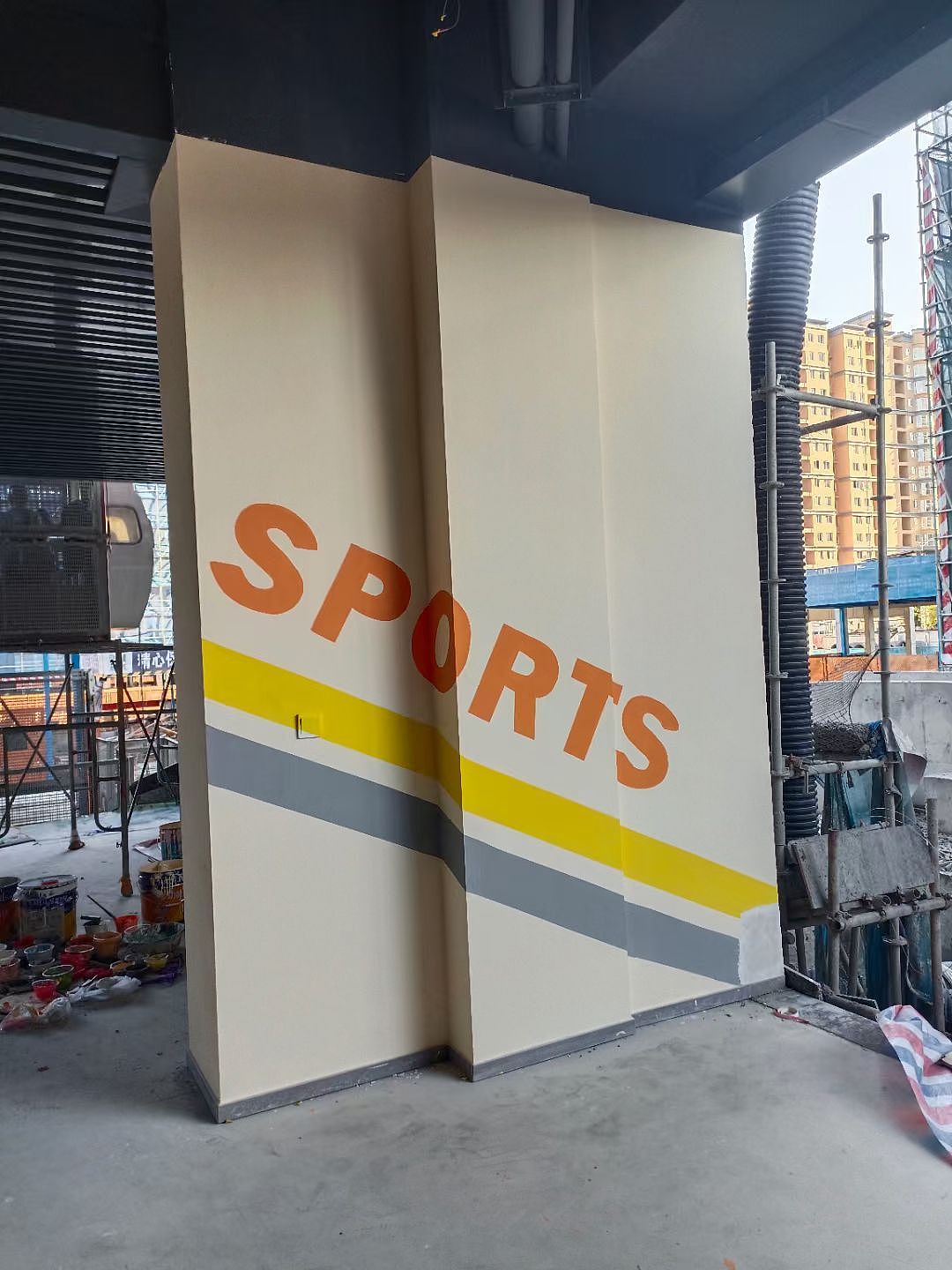 瑞安架空层墙绘（图ZNDA1ODAwNjQ0） - 实验艺术 - 站酷设计师长艺墙绘原创素材 - 站酷ZCOOL