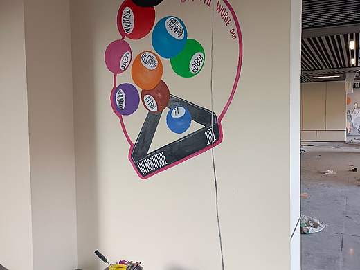 瑞安架空层墙绘