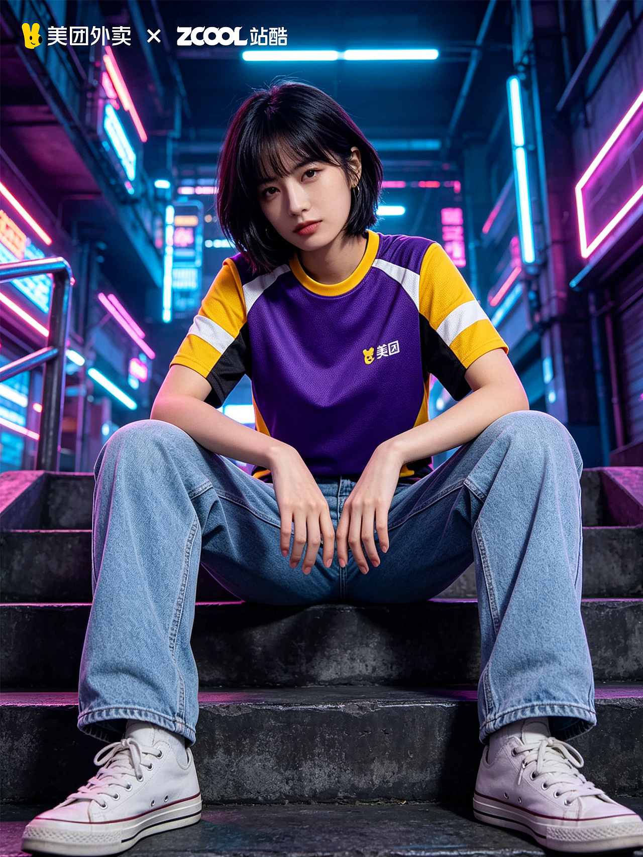 美团-急送先锋(图ZNDA1ODAyMzE2) - 其他服装 - 站酷设计师BAO设研社原创素材 - 站酷ZCOOL