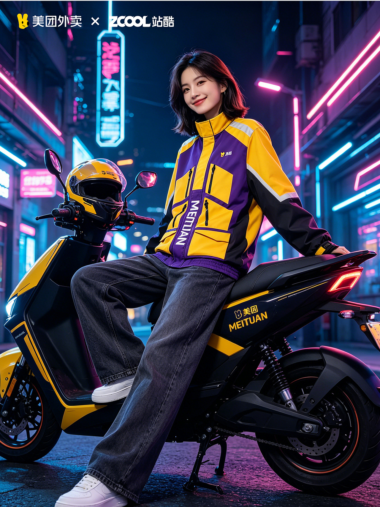 美团-急送先锋(图ZNDA1ODAyMzI4) - 其他服装 - 站酷设计师BAO设研社原创素材 - 站酷ZCOOL