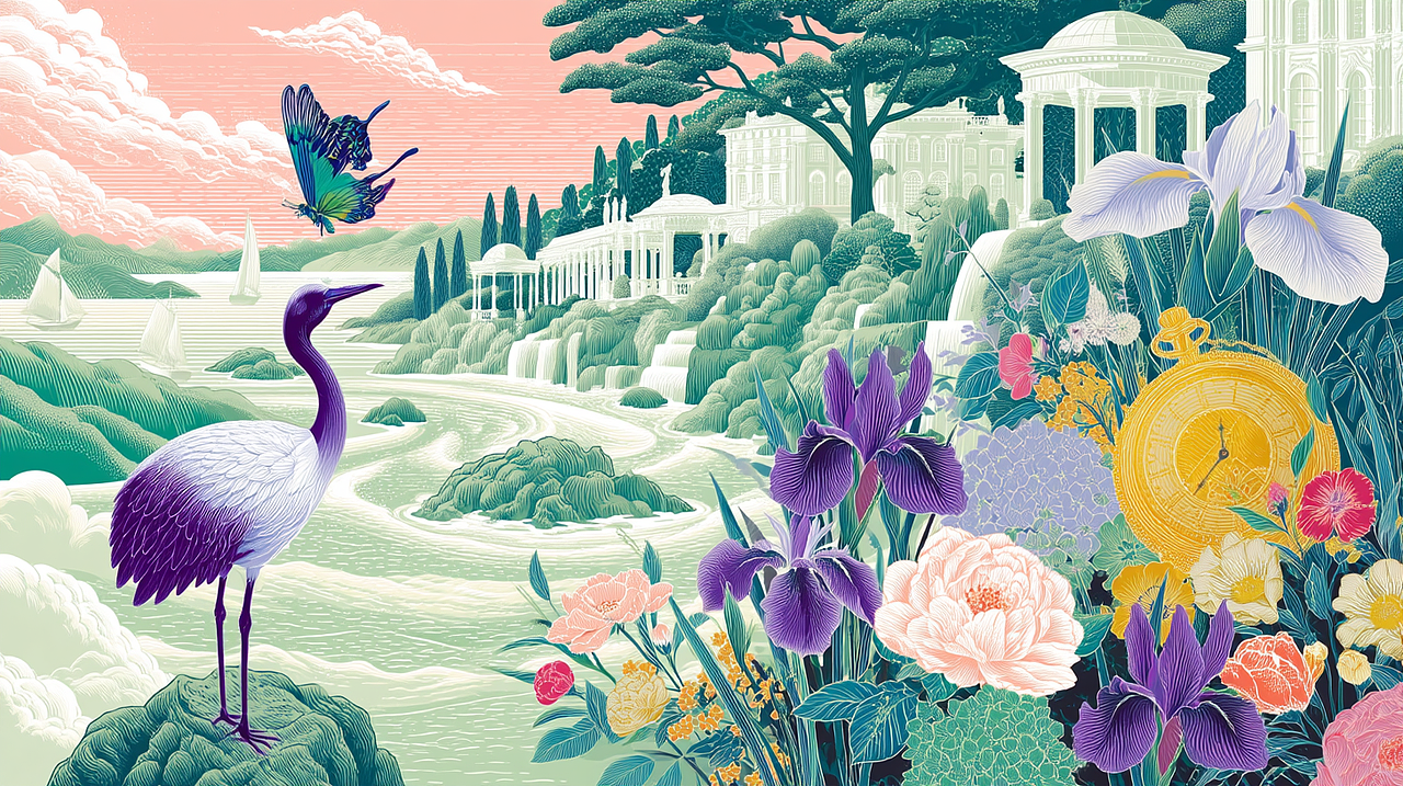 花与万物（图ZNDA1ODAzNTA4） - AI作品 - 站酷设计师西玥AIGC原创素材 - 站酷ZCOOL