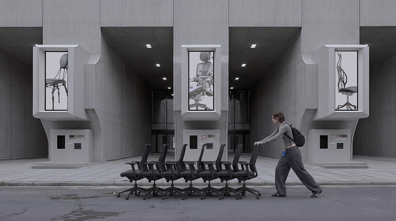 AIGC实验短片 | 交椅（图ZNDA1ODA1NTUy） - AI作品 - 站酷设计师eeriesherin原创素材 - 站酷ZCOOL