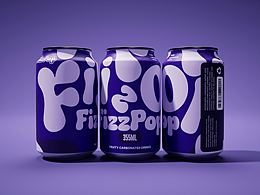Drink-FizzPop 碳酸饮料/罐装饮料易拉罐包装设计