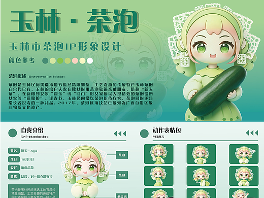 广西玉林茶泡IP形象设计