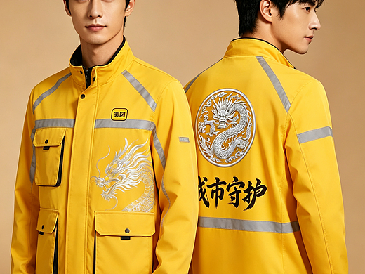 城市守护黄衣服设计大赛四季工服