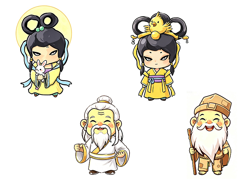 西游第六弹 嫦娥仙子来啦 天宫集团部分（图ZNDA1ODEwMTU2） - IP形象 - 站酷设计师布兰原创素材 - 站酷ZCOOL