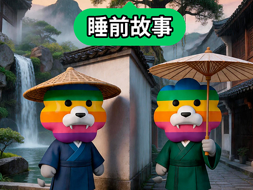 睡前故事：万般皆邂逅，无处不重逢，「彩虹狮花湾」毛绒玩具