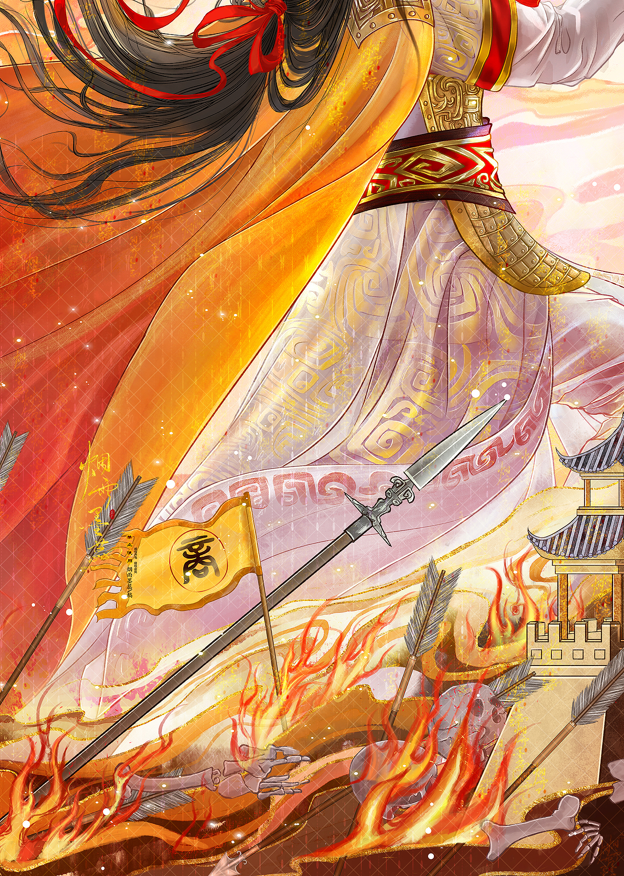 三千年前的女战神・妇好（图ZNDA1ODExMjk2） - 商业插画 - 站酷设计师烟雨墨蕊原创素材 - 站酷ZCOOL