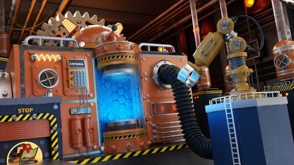 卡通刺猬工厂动态——C4D杨帆动态班（图ZNDA1ODE0MDA4） - 产品 - 站酷设计师Z225745540原创素材 - 站酷ZCOOL