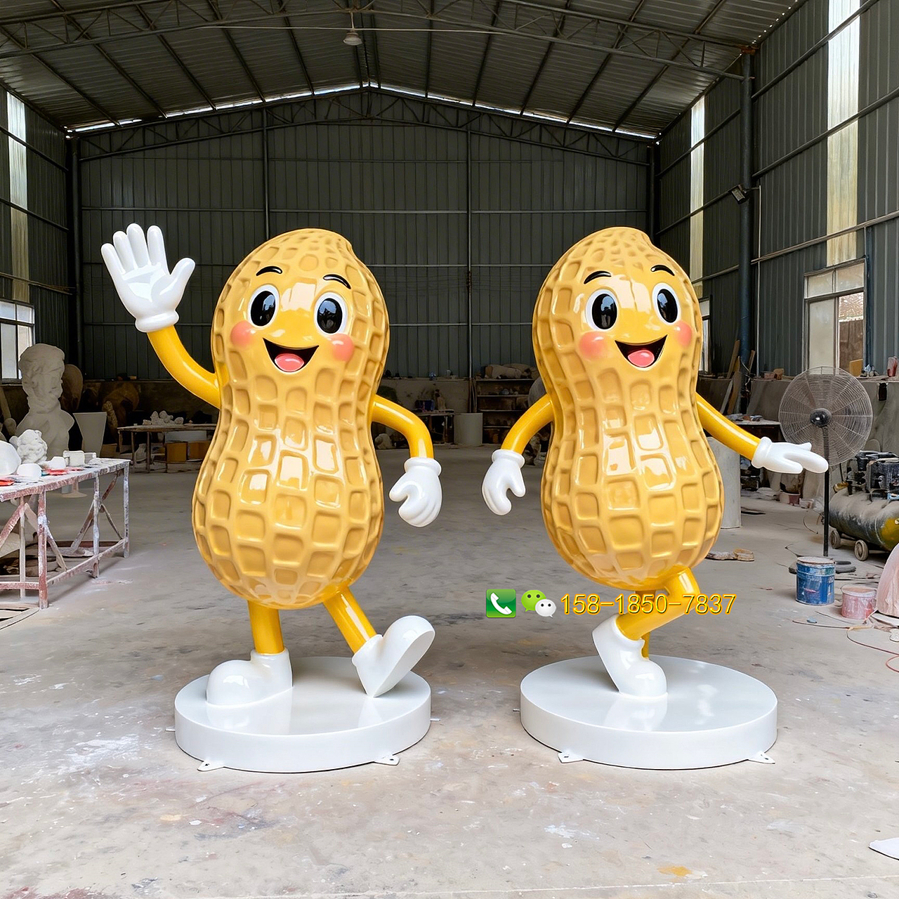 玻璃钢卡通花生雕塑户外创意玻璃纤维坚果玩偶ip模型（图ZNDA1ODE0NjA4） - 工艺品设计 - 站酷设计师通盛雕塑工厂原创素材 - 站酷ZCOOL