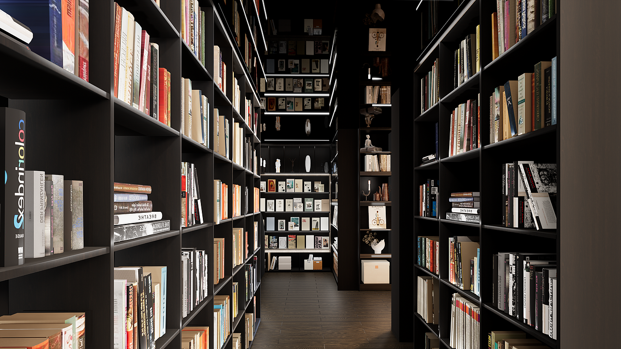 书店空间设计（图ZNDA1ODE2MDAw） - 商业空间设计 - 站酷设计师宋侃侃原创素材 - 站酷ZCOOL