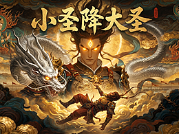 《小圣降大圣》-敦煌壁畫風(fēng)