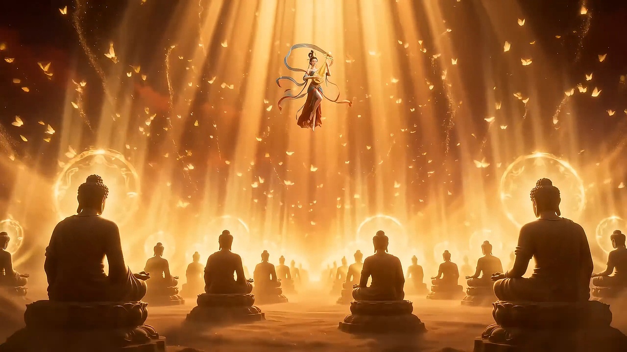 月牙泉境・敦煌飞天（图ZNDA1ODE3NDA4） - 短片 - 站酷设计师设计师QY原创素材 - 站酷ZCOOL