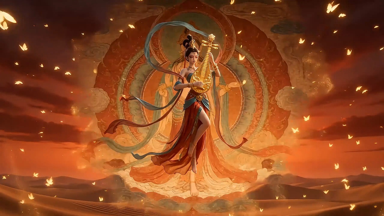 月牙泉境・敦煌飞天（图ZNDA1ODE3NDEy） - 短片 - 站酷设计师设计师QY原创素材 - 站酷ZCOOL