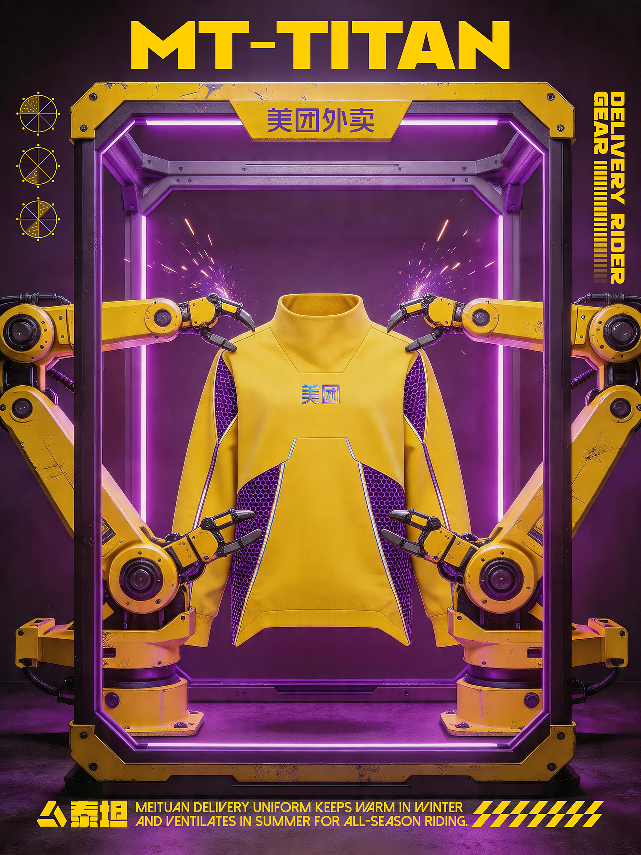 美团外卖机能装备：MT—TITAN 泰坦（图ZNDA1ODE5NDA4） - 其他服装 - 站酷设计师万鱼鱼原创素材 - 站酷ZCOOL