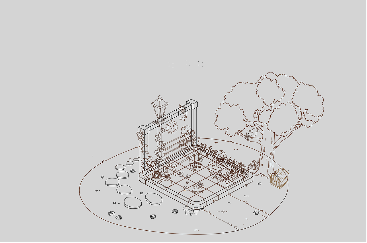 2.5D等轴测治愈场景插画｜原创全流程（图ZNDA1ODE5MzI4） - 商业插画 - 站酷设计师心屿童画文化工作原创素材 - 站酷ZCOOL