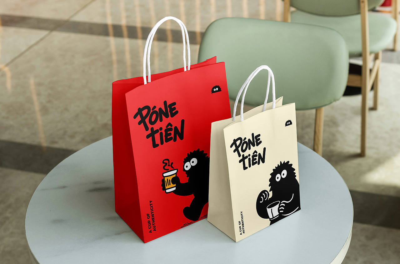 「PoneTien」咖啡店品牌设计(图ZNDA1ODIwMTI4) - 品牌 - 站酷设计师留白田原创素材 - 站酷ZCOOL