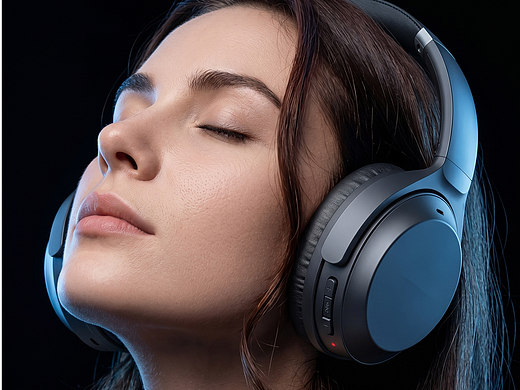 AIGC-头戴式蓝牙耳机