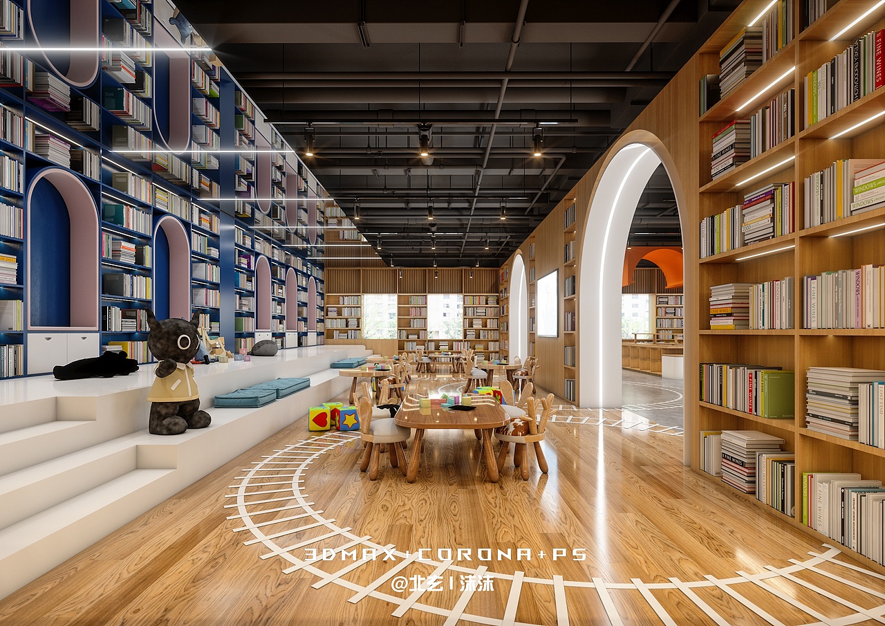 图书馆 | 让空间与思想共舞（图ZNDA1ODI5OTUy） - 商业空间设计 - 站酷设计师楚思沫原创素材 - 站酷ZCOOL