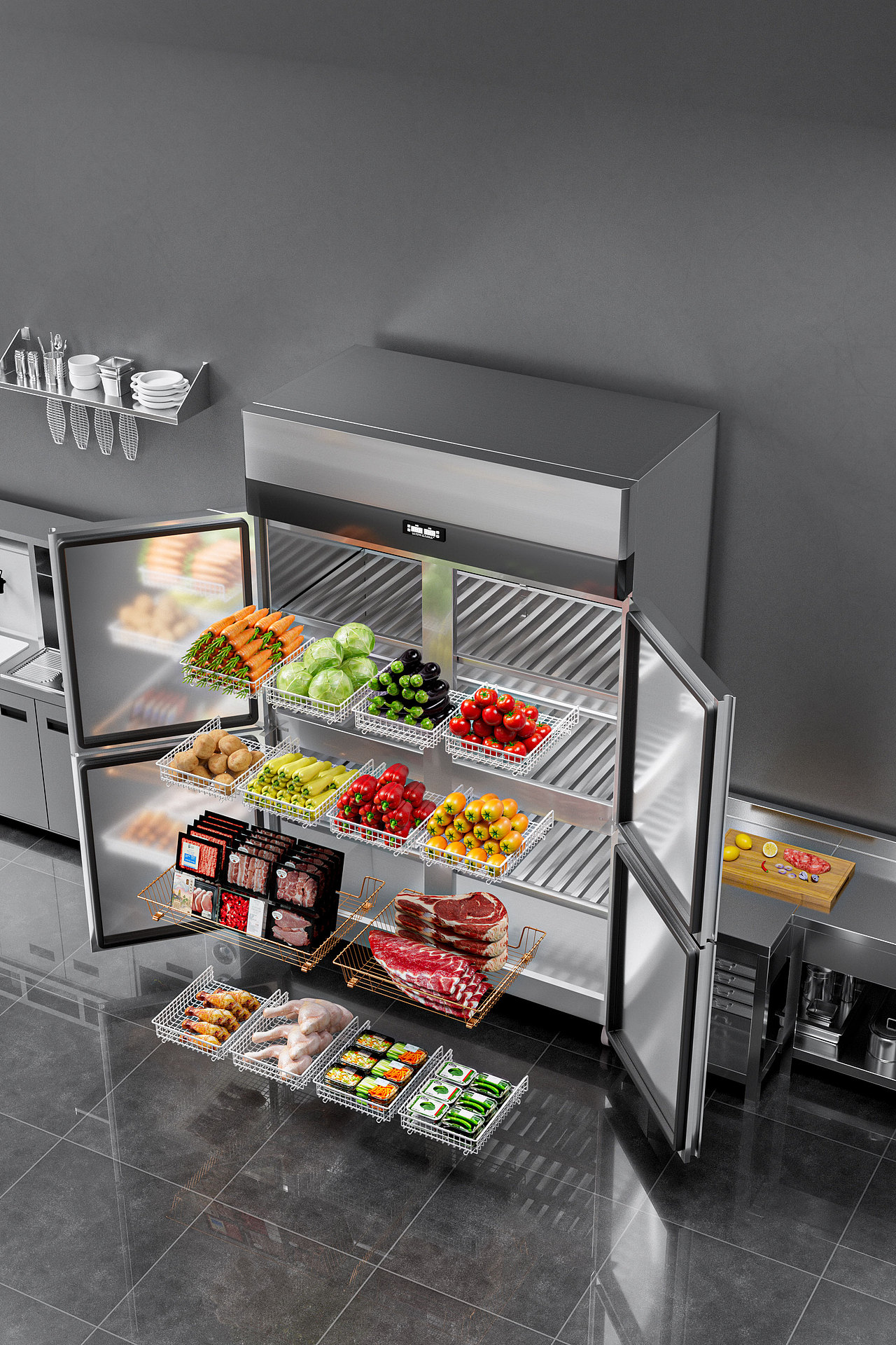 后厨商用家电渲染（图ZNDA1ODI5OTg4） - 产品 - 站酷设计师阿雨qaq原创素材 - 站酷ZCOOL