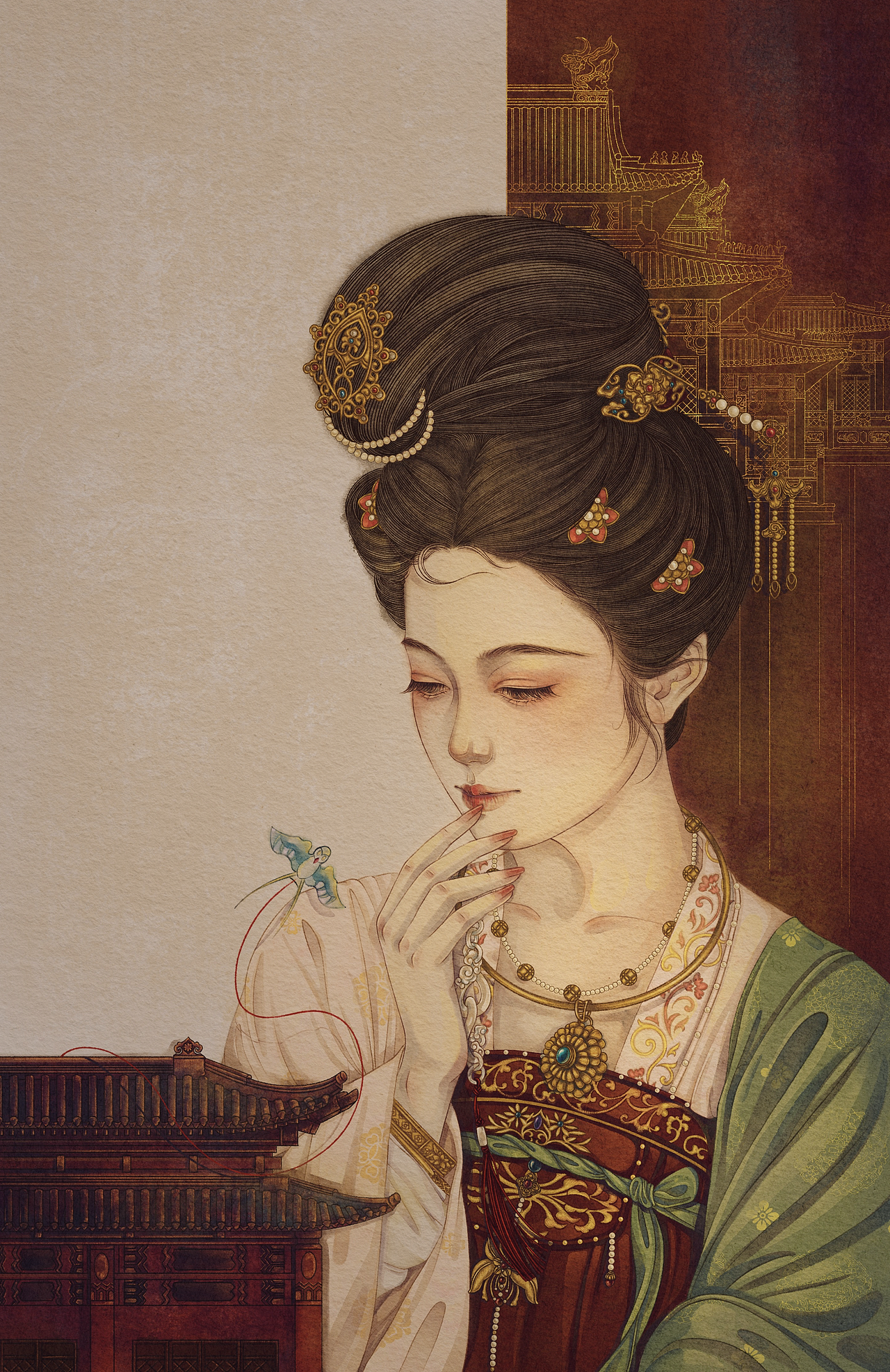 【国色芳华·李幼贞】（图ZNDA1ODMwMjcy） - 创作习作 - 站酷设计师四隅YU原创素材 - 站酷ZCOOL