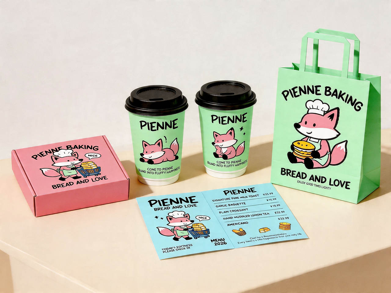 PIENNE烘焙品牌设计(图ZNDA1ODMyMzg0) - 品牌 - 站酷设计师xu默依原创素材 - 站酷ZCOOL