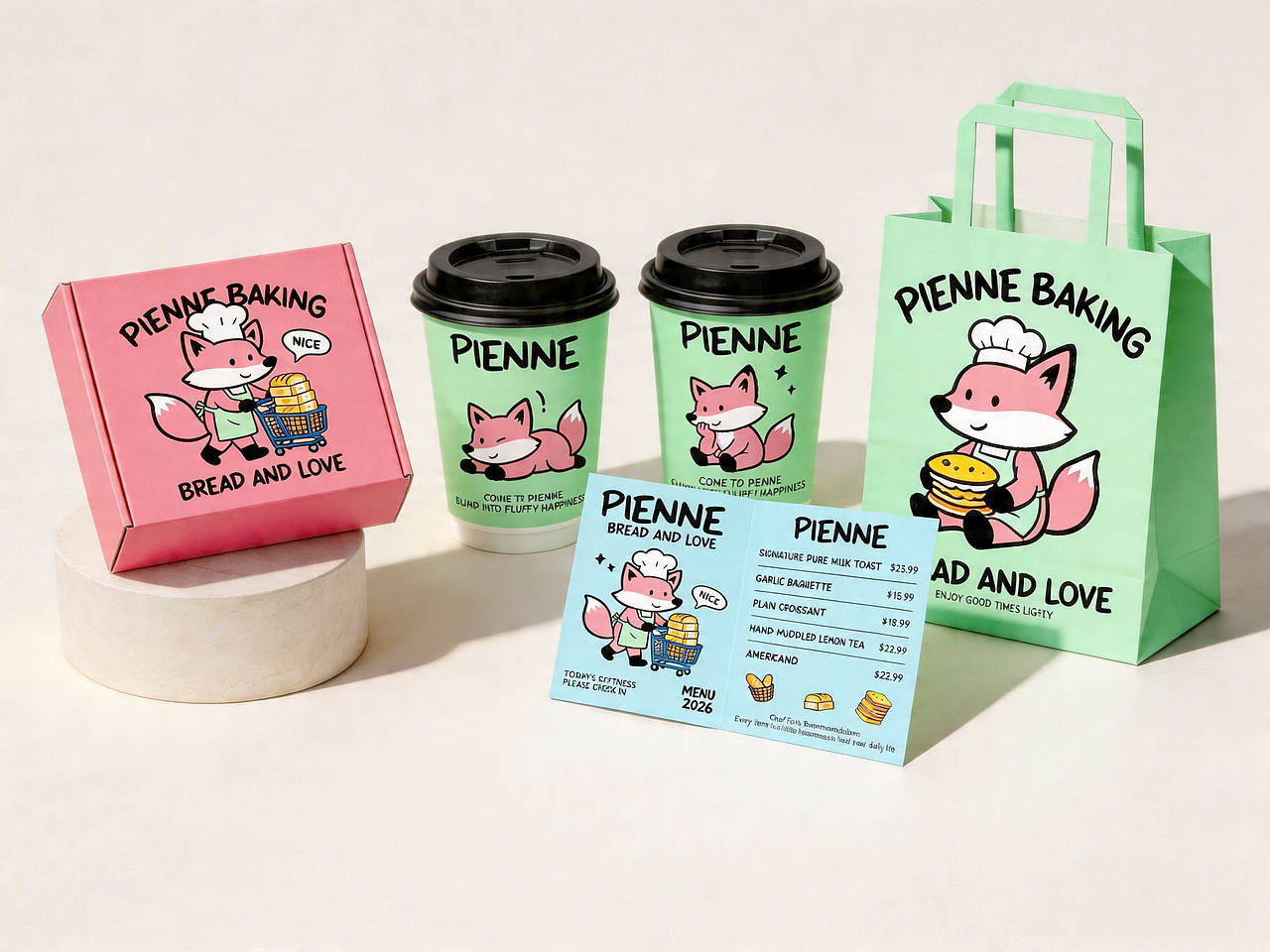 PIENNE烘焙品牌设计(图ZNDA1ODMyMzk2) - 品牌 - 站酷设计师xu默依原创素材 - 站酷ZCOOL