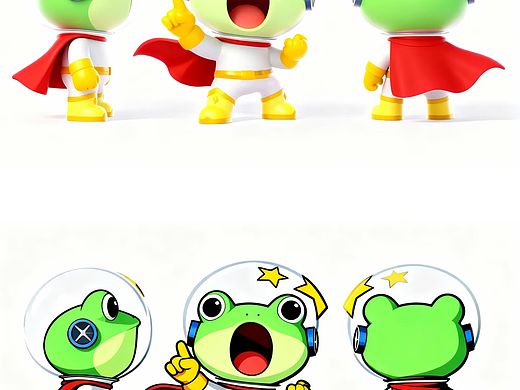 酷酷的“蛙噢”IP形象设计，非常有辨识度